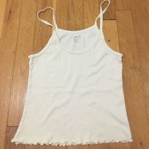 brandy melville pale yellow tank